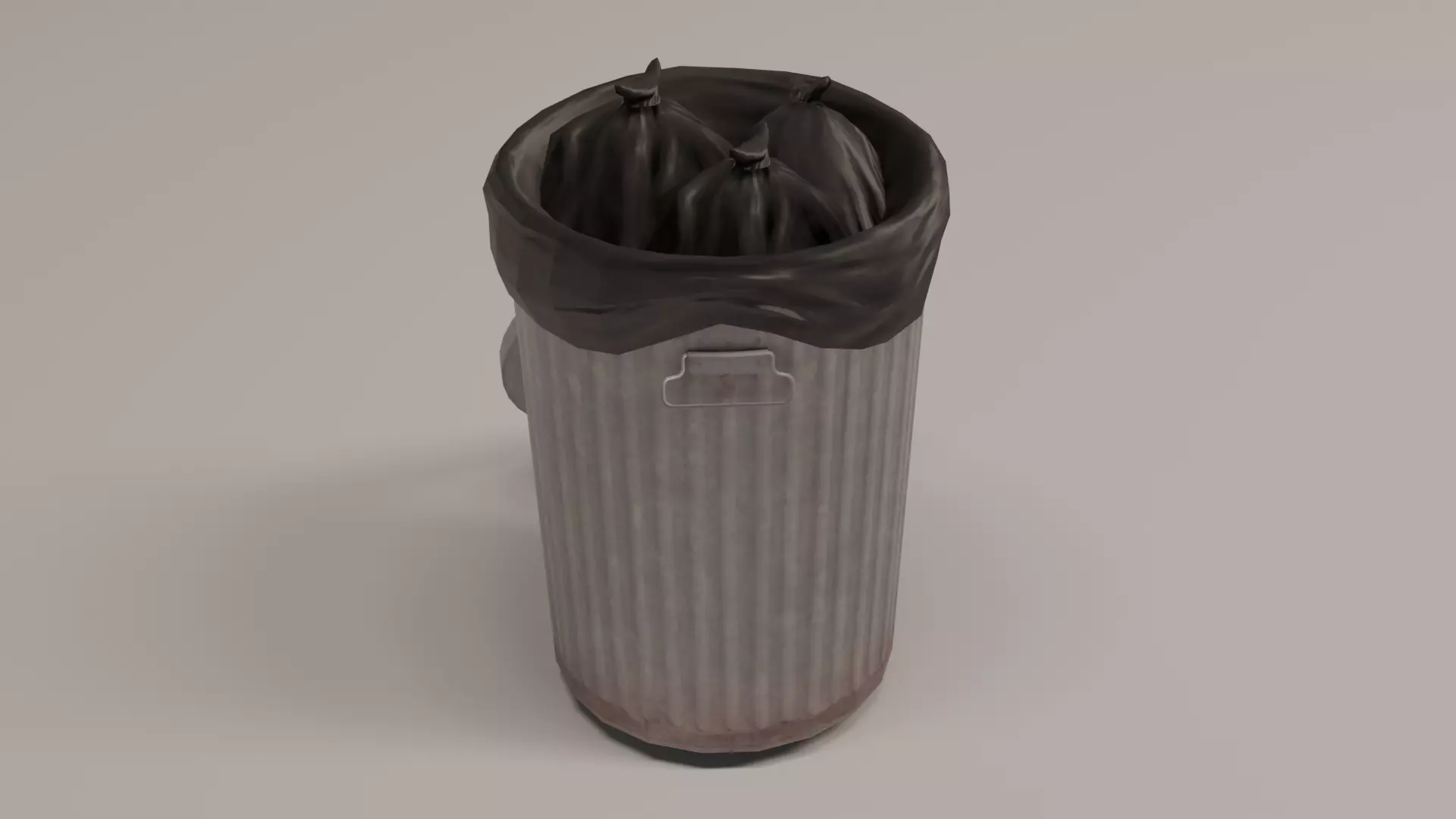 Gabge Can KIt Low-poly 3D model_3