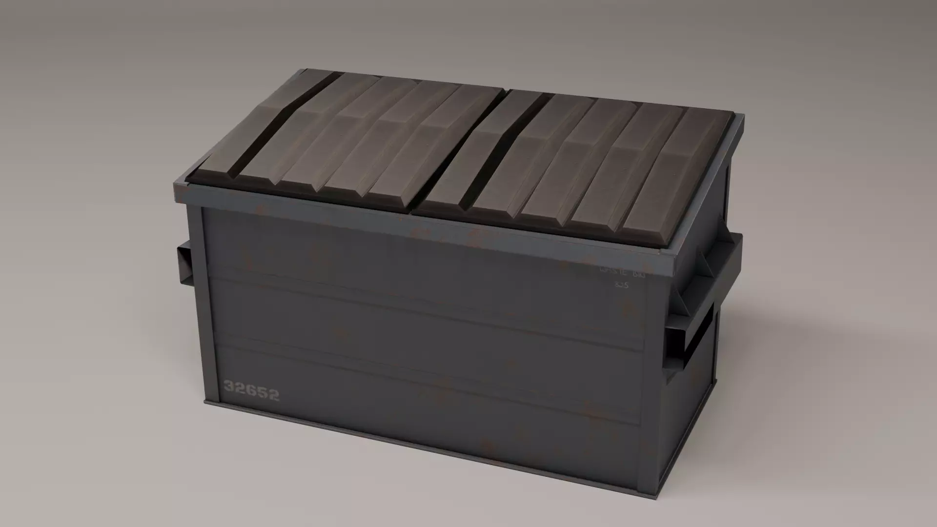 Gabge Can KIt Low-poly 3D model_6