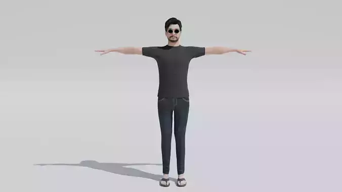 3D Character Model Full Body Rigged Game Animation Ready