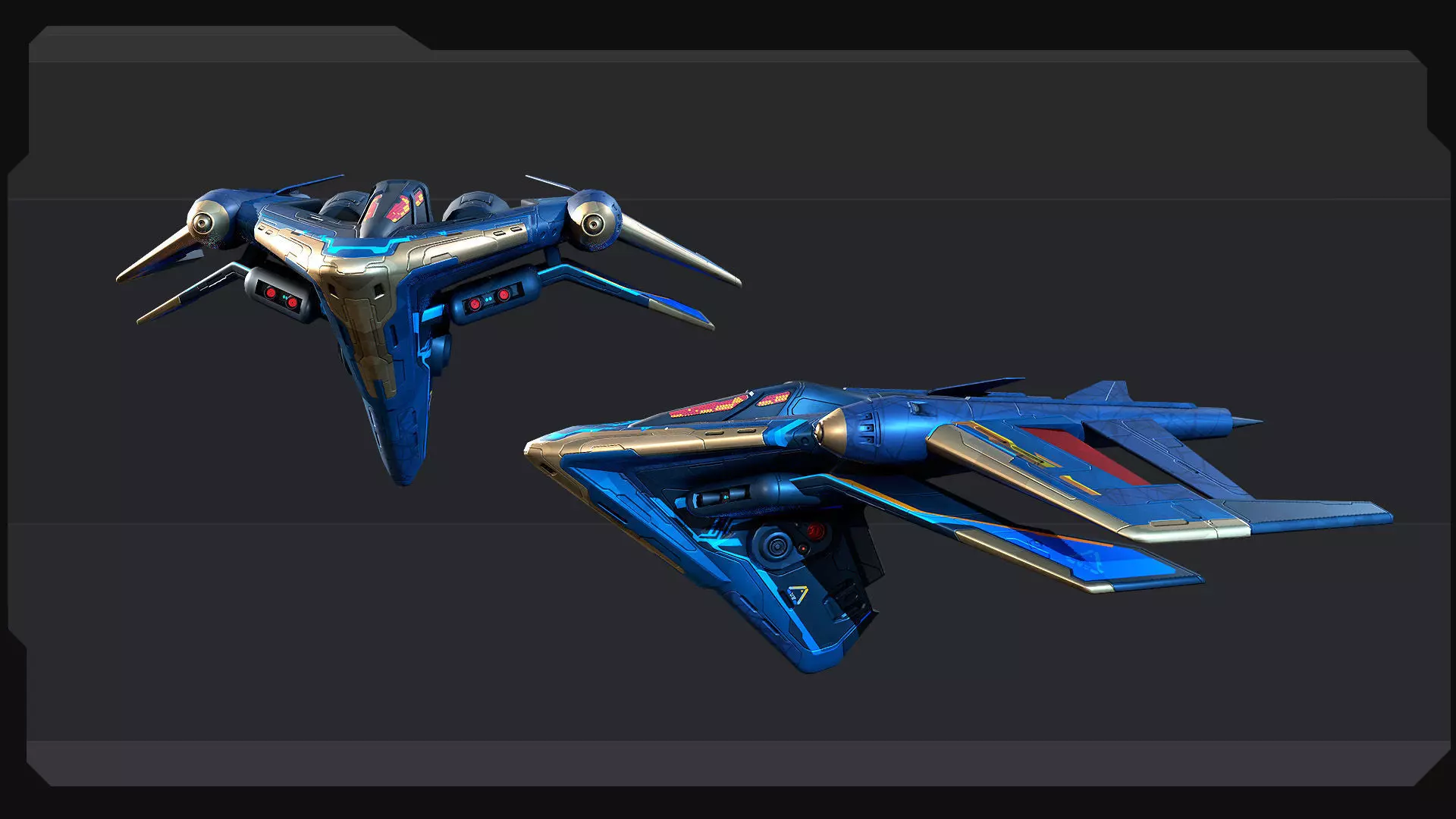 BB4 - GUARDIAN Fighter Low-poly 3D model_3