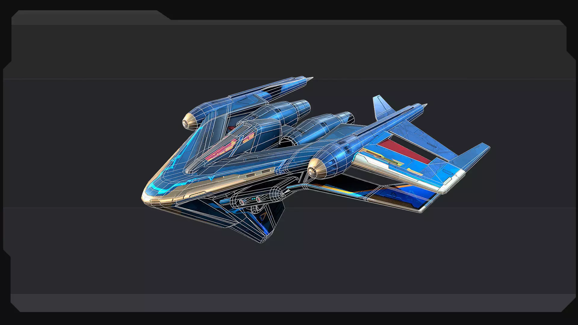 BB4 - GUARDIAN Fighter Low-poly 3D model_6