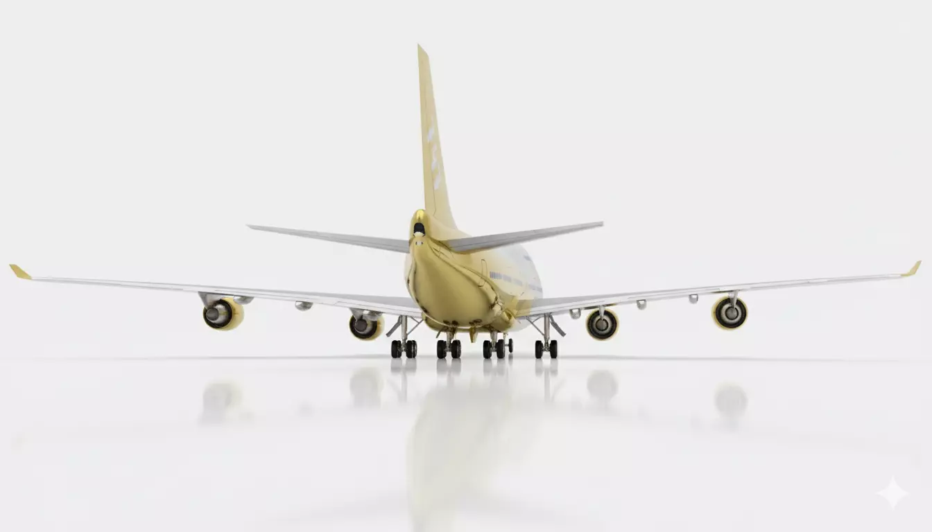 Boeing 747 Airplane 3D Model  High-Quality Aircraft Game Ready 3D print model_3