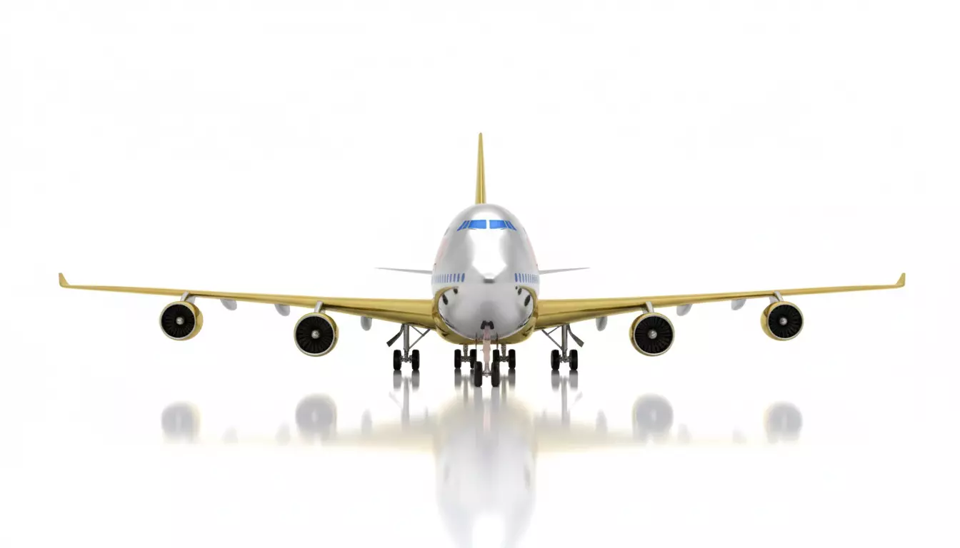 Boeing 747 Airplane 3D Model  High-Quality Aircraft Game Ready 3D print model_1