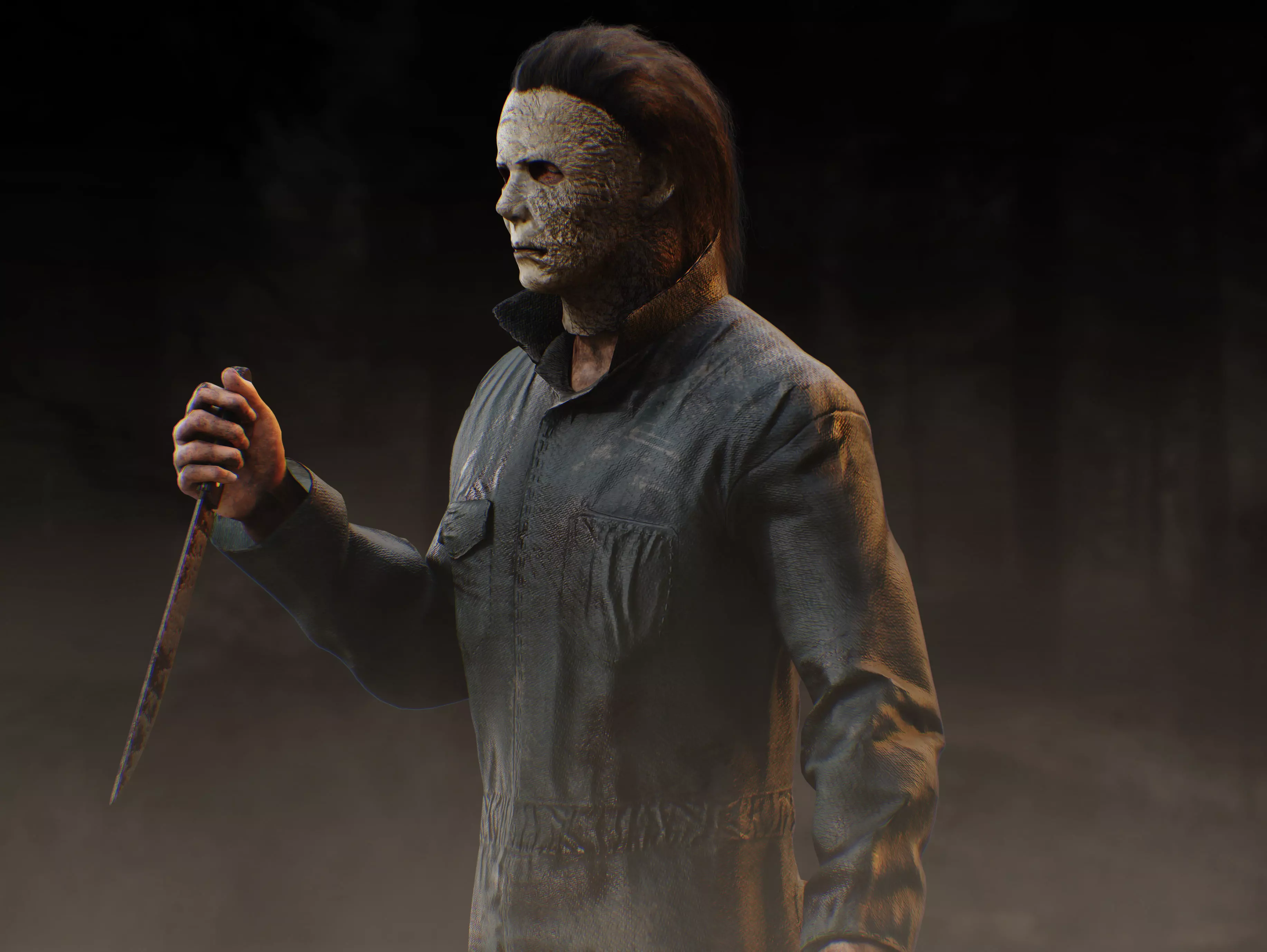 Michael Myers Low-poly 3D model_8