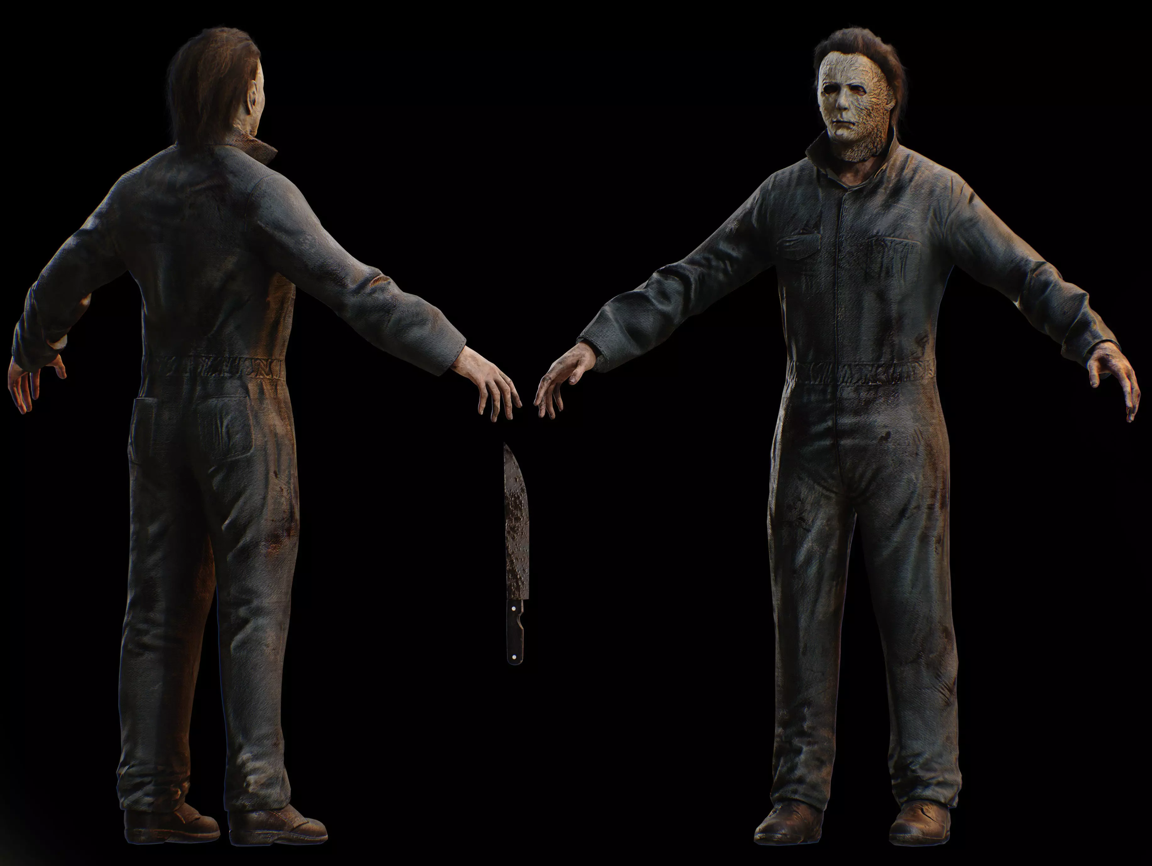 Michael Myers Low-poly 3D model_10