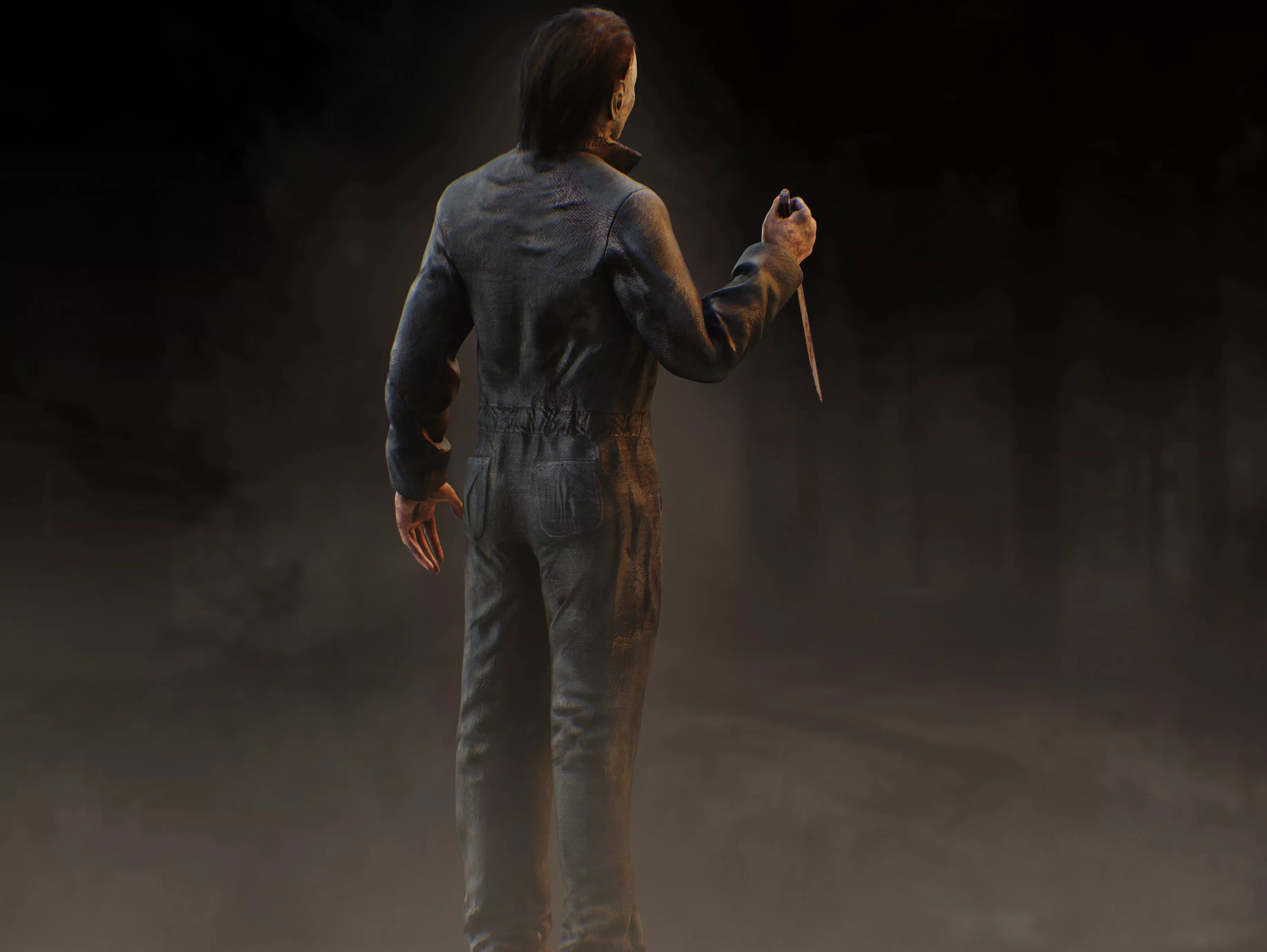 Michael Myers Low-poly 3D model_6