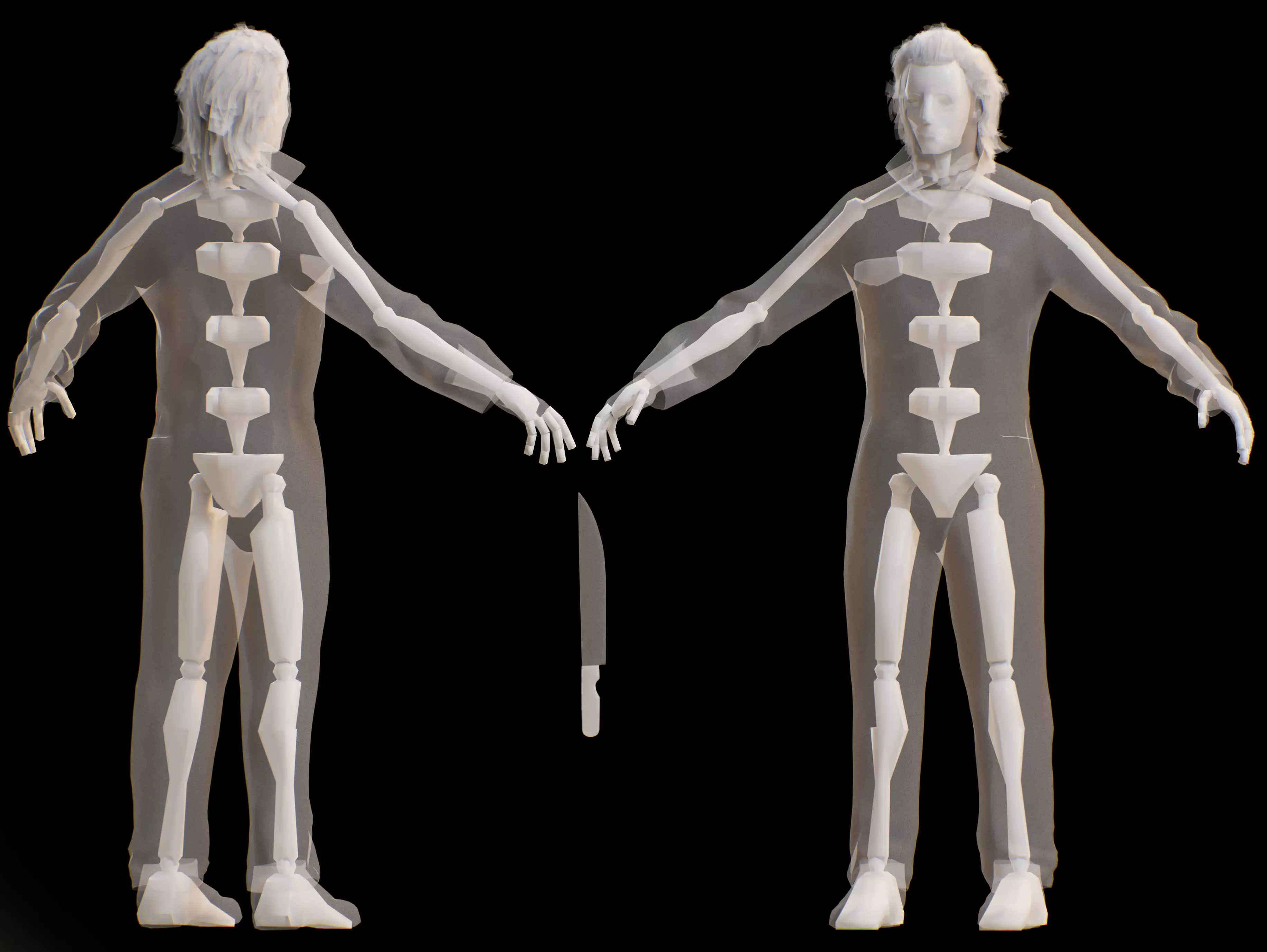 Michael Myers Low-poly 3D model_11