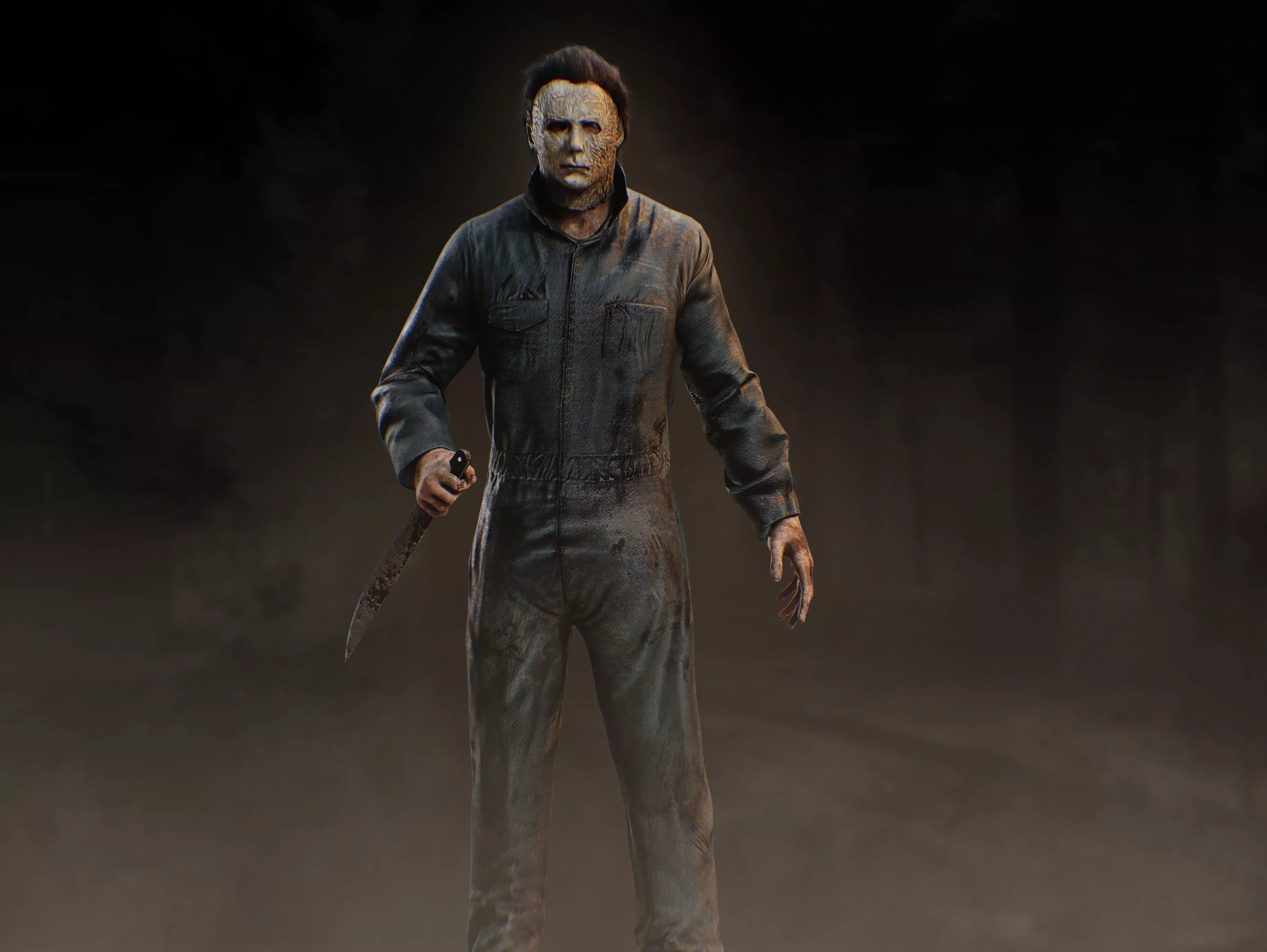 Michael Myers Low-poly 3D model_3