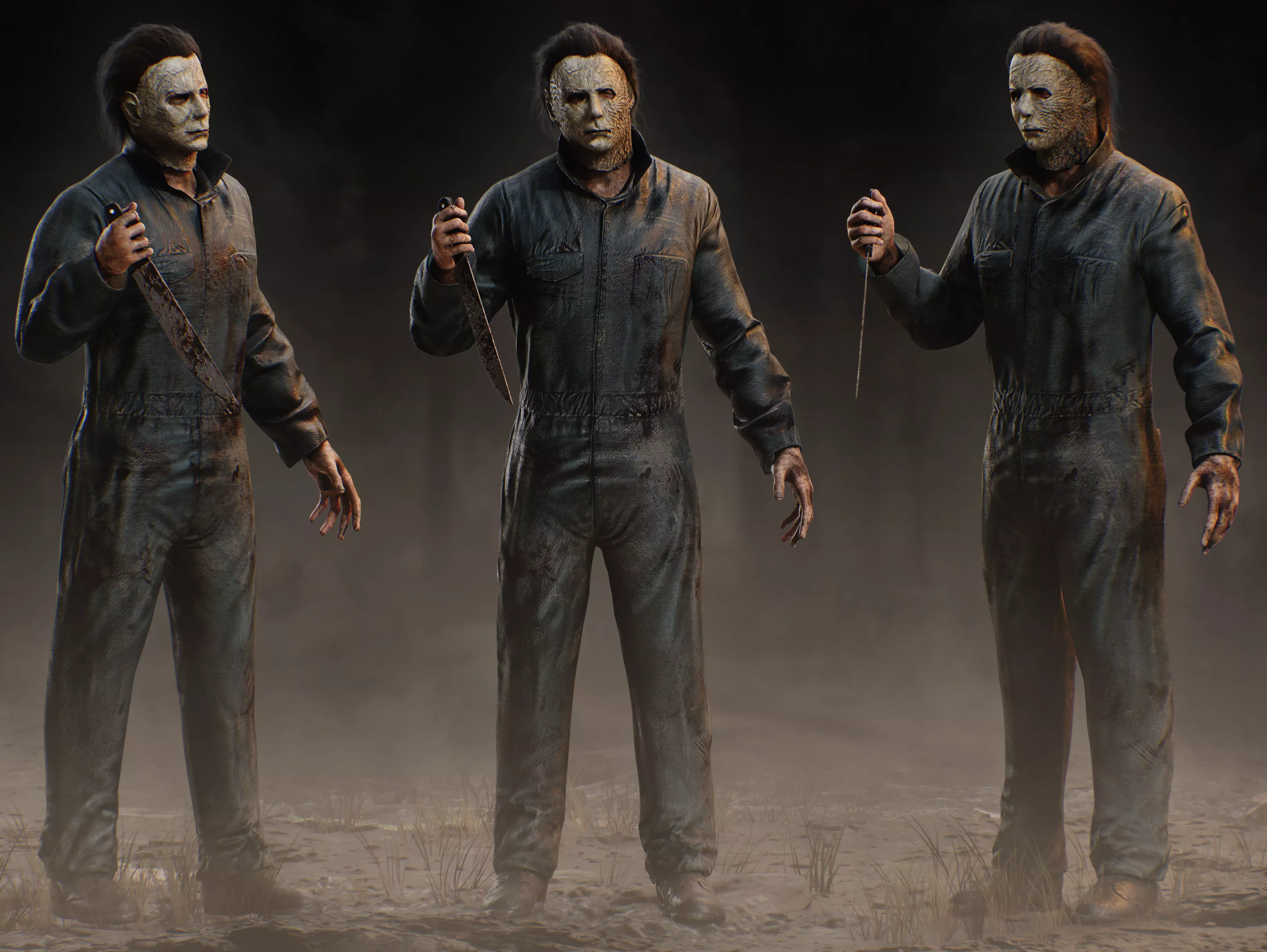 Michael Myers Low-poly 3D model_0