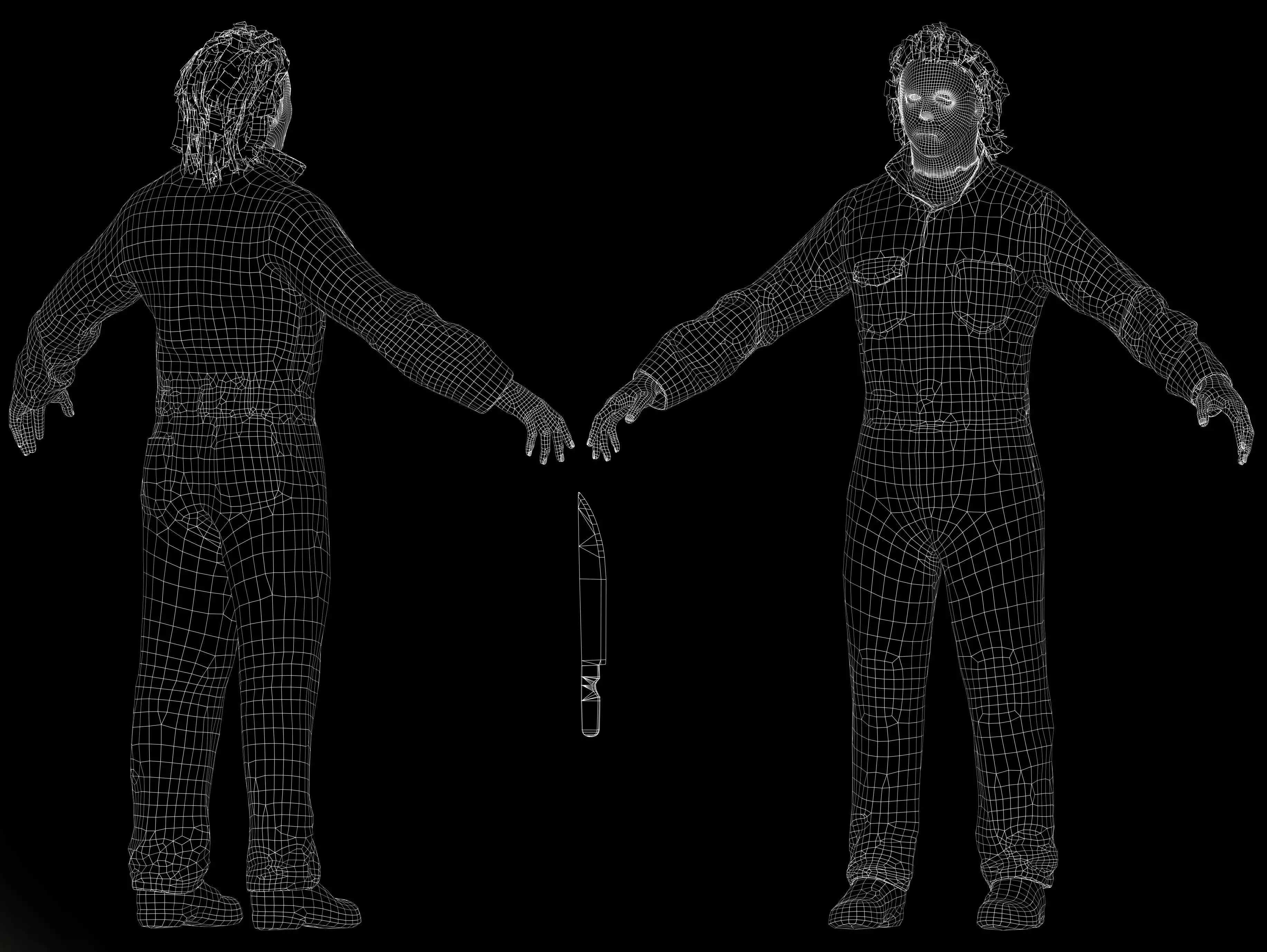 Michael Myers Low-poly 3D model_12