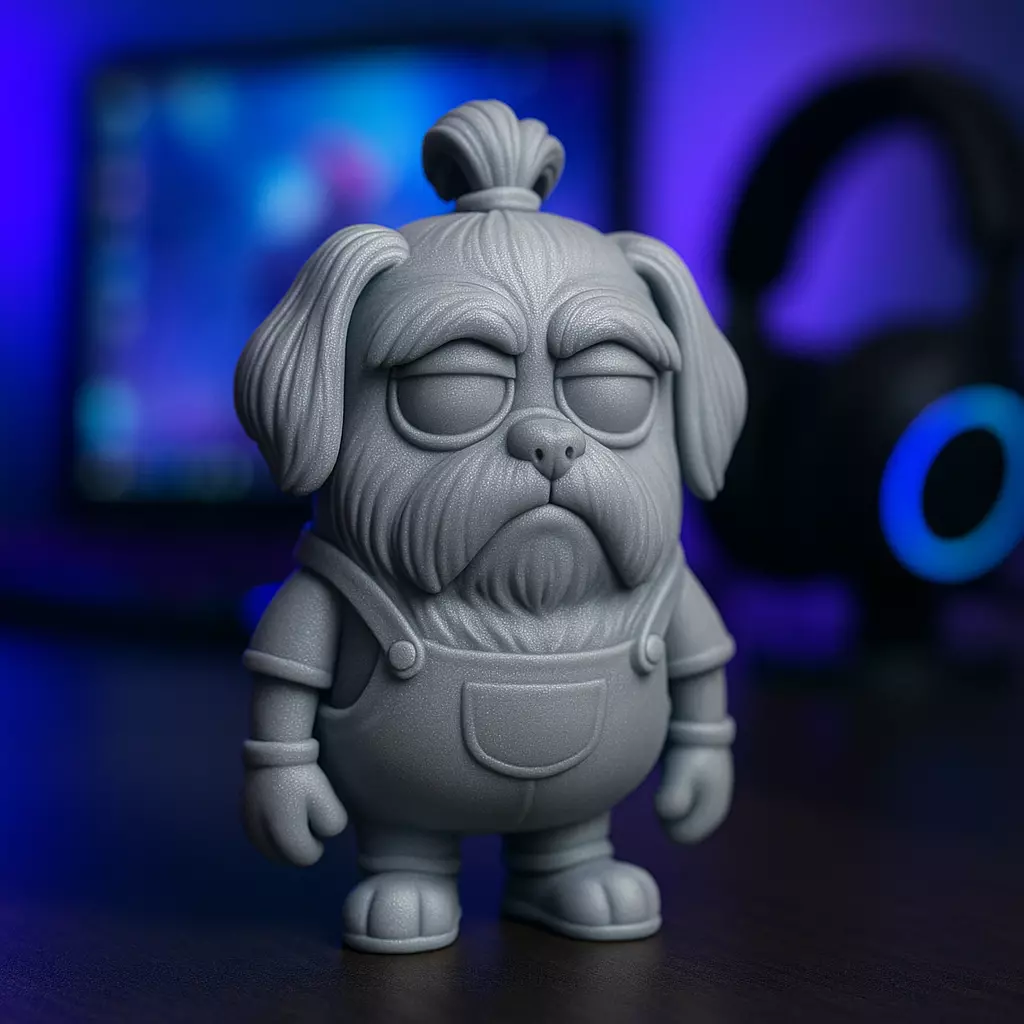 Minion Shih Tzu STL 3D print model_0