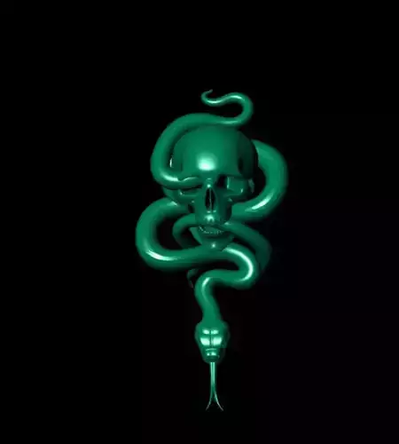 Free Snake Skull 3D Print - Digital Art Sculpture Free 3D print model