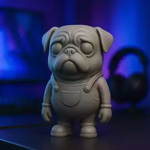 Minion Pug Carlino STL 3D print model