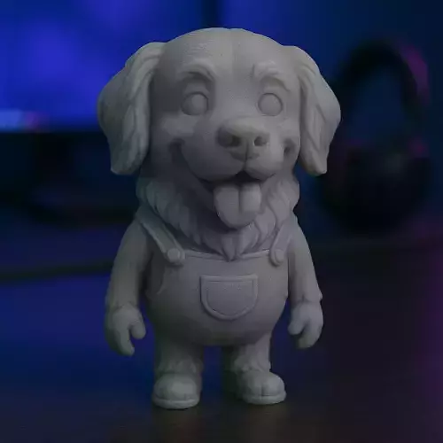 Minion Golden Retriever STL 3D print model
