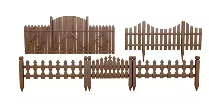 Wooden fencing