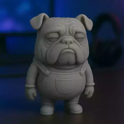 Minion Bulldog Ingles STL 3D print model