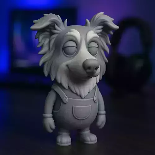 Minion Border Collie STL 3D print model