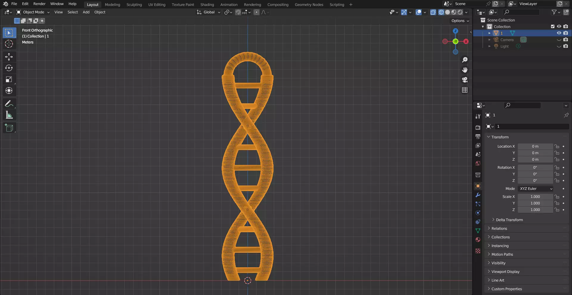 The double helix of Human DNA 3D print model_13