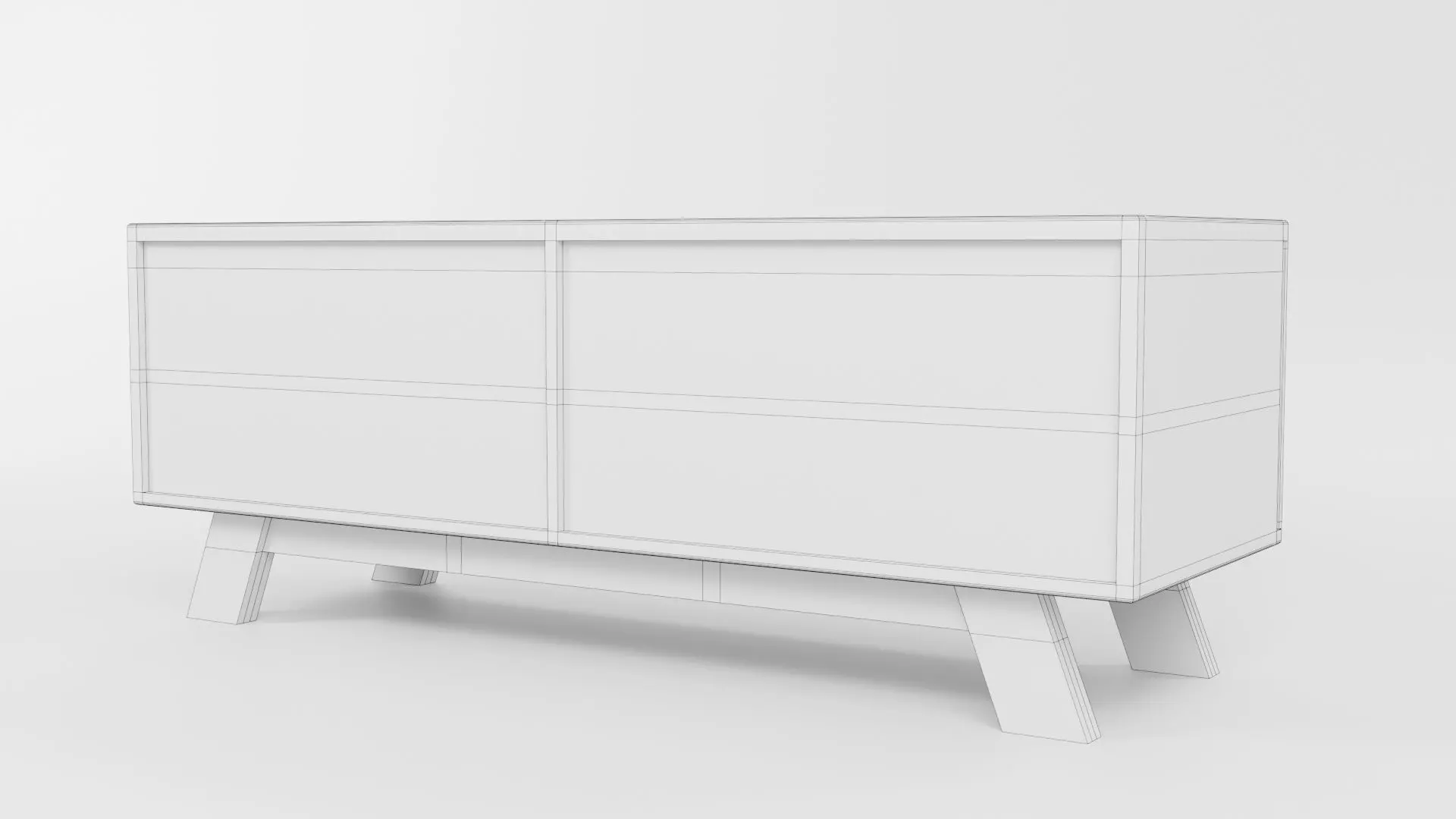 TV Rack CG43 3D model_6