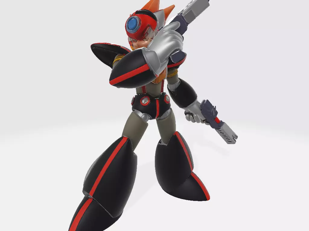 Megam Man X AXL Pose 4 3D print model_0
