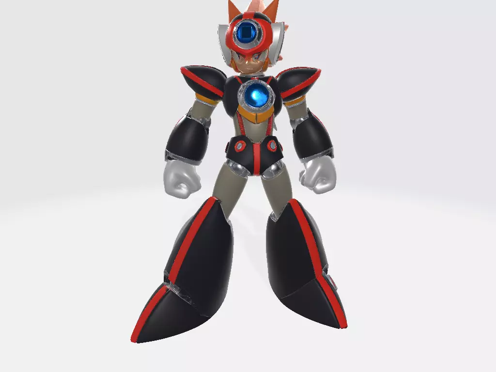 Megam Man X AXL Pose 2 3D print model_1