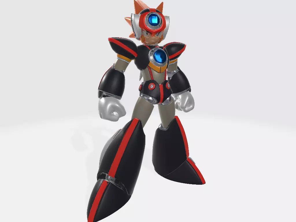 Megam Man X AXL Pose 2 3D print model_0