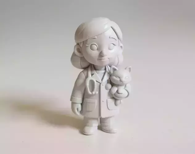 Cartoon Veterinarian 3D Printable