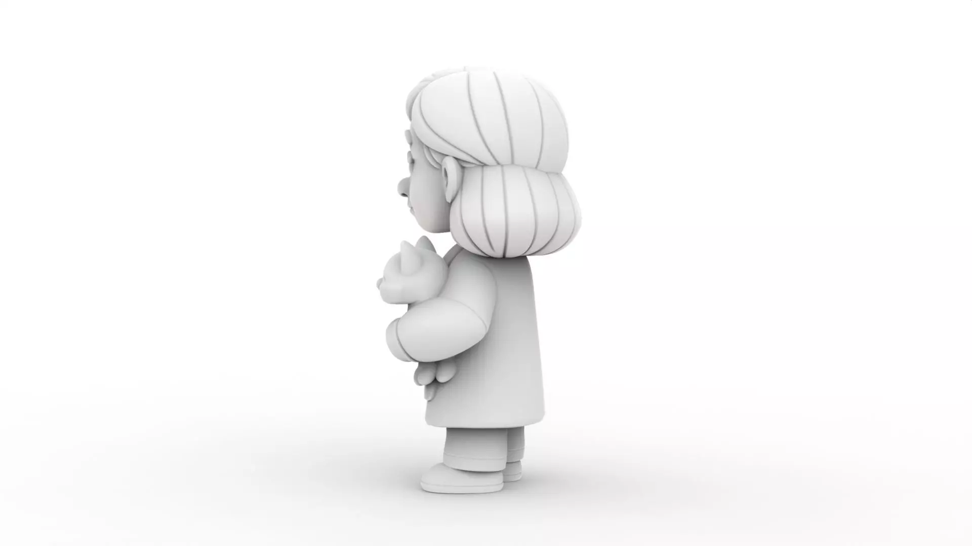 Cartoon Veterinarian 3D Printable 3D print model_3