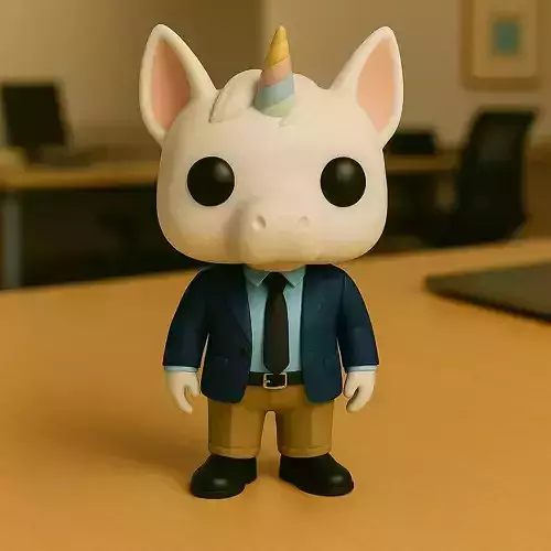 Unicornio Ejecutivo El Visionario Magico de la Oficina