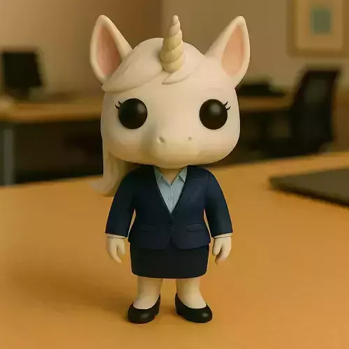 Unicornio Ejecutiva La Estratega Encantadora de la Oficina