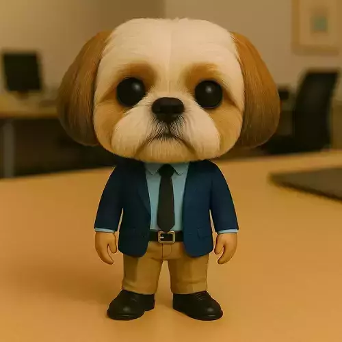 Shih Tzu Ejecutivo El Diplomatico Sereno De La Oficina