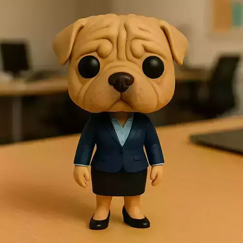 Shar Pei Ejecutiva La Diplomatica De La Oficina