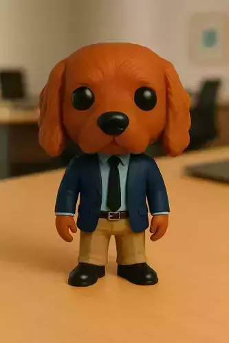 Setter Irlandes Ejecutivo El Caballero Cobrizo De La Oficina