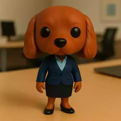 Setter Irlandesa Ejecutiva La Dama Cobriza De La Oficina