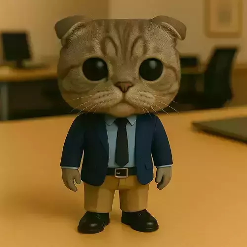 Scottish Fold Ejecutivo El Estratega Sereno de la Oficina