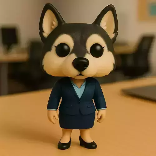 Malamute Ejecutiva La Reina Del Hielo En La Oficina