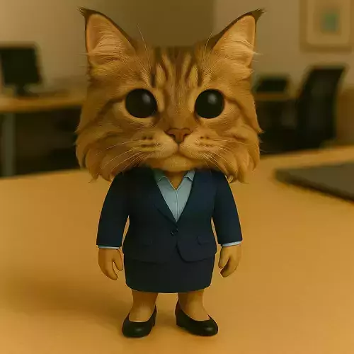 Maine Coon Ejecutiva La Lider Majestuosa de la Oficina