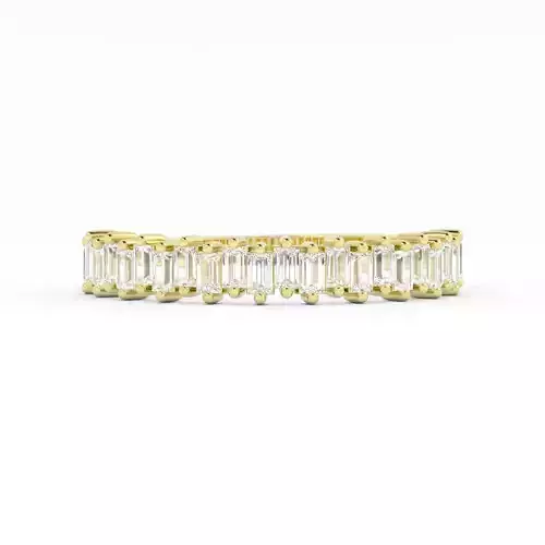 Baguette Wedding Band Ring Womens