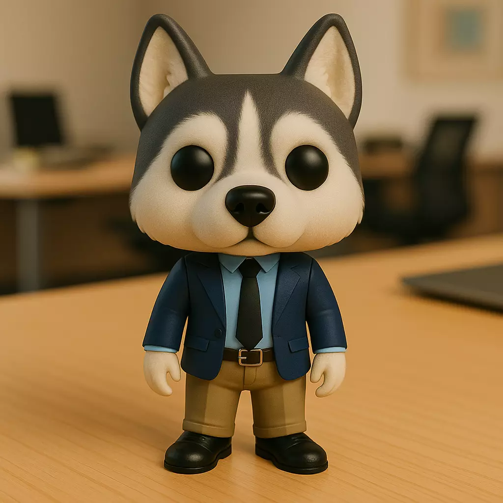 Husky Ejecutivo El Estratega Del Hielo En La Oficina 3D print model