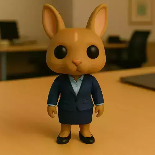 Conejo Ejecutiva La Estratega Agil de la Oficina