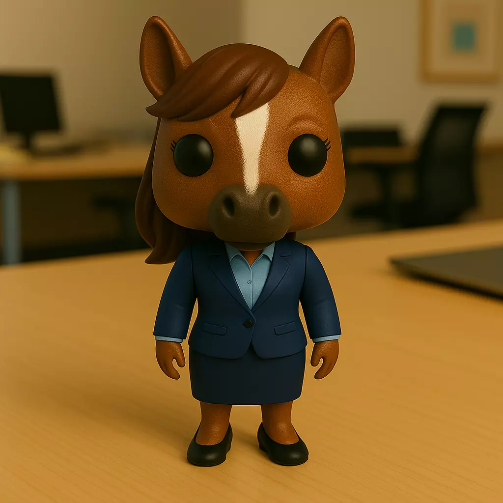 Caballo Ejecutiva La Estratega Tenaz de la Oficina 3D print model