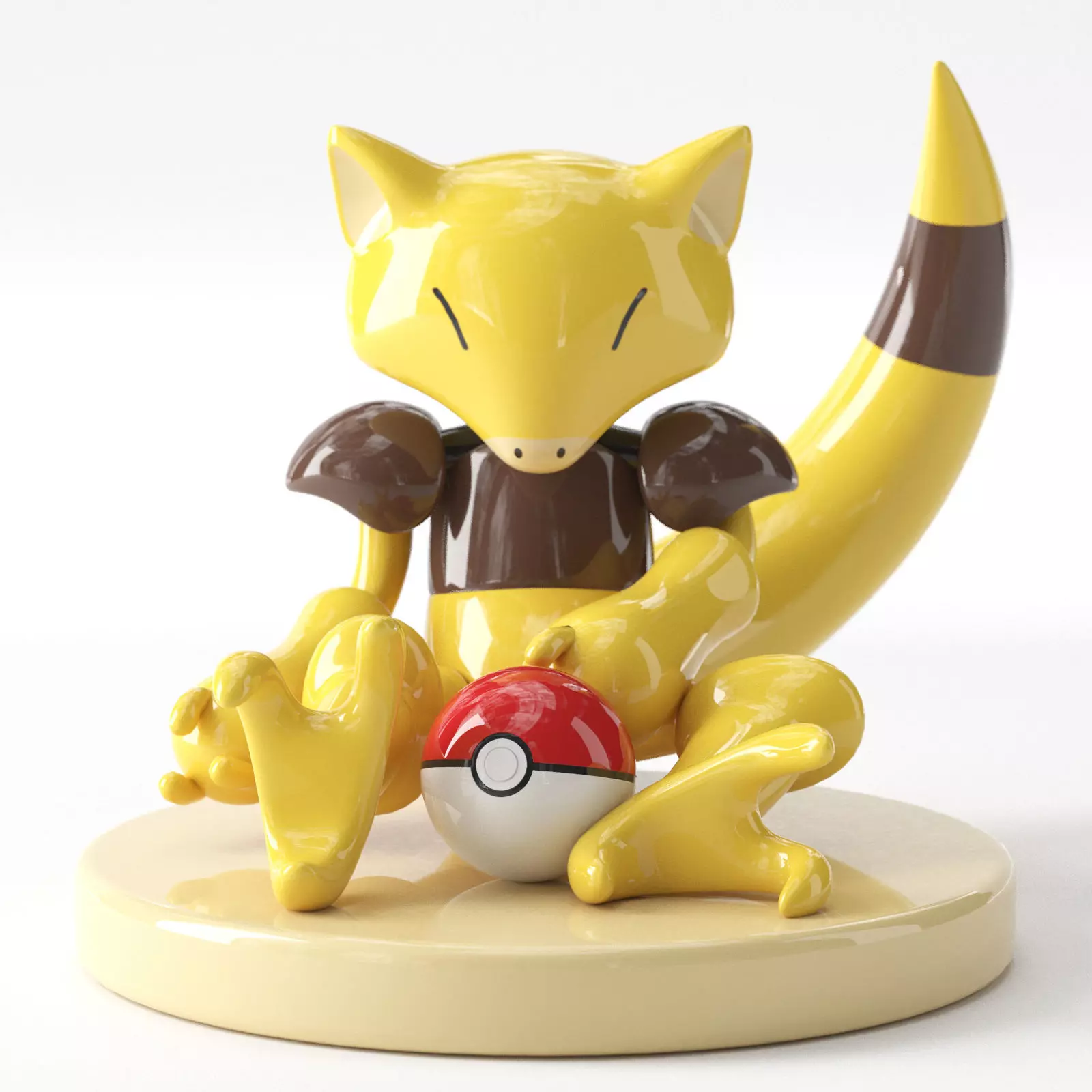 Pokemon Abra ceramic model 3D model