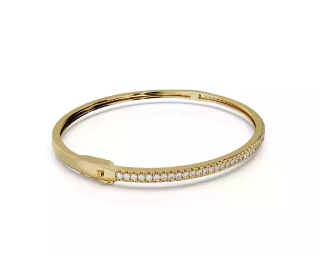 SINGLE ROW DIAMOND BANGLE 
