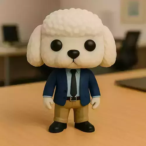 Bichon Ejecutivo El Diplomatico Esponjoso De La Oficina