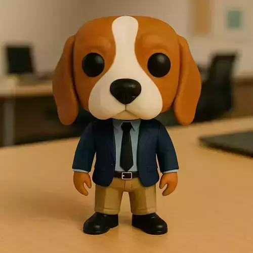 Beagle Ejecutivo El Analista Sereno De La Oficina