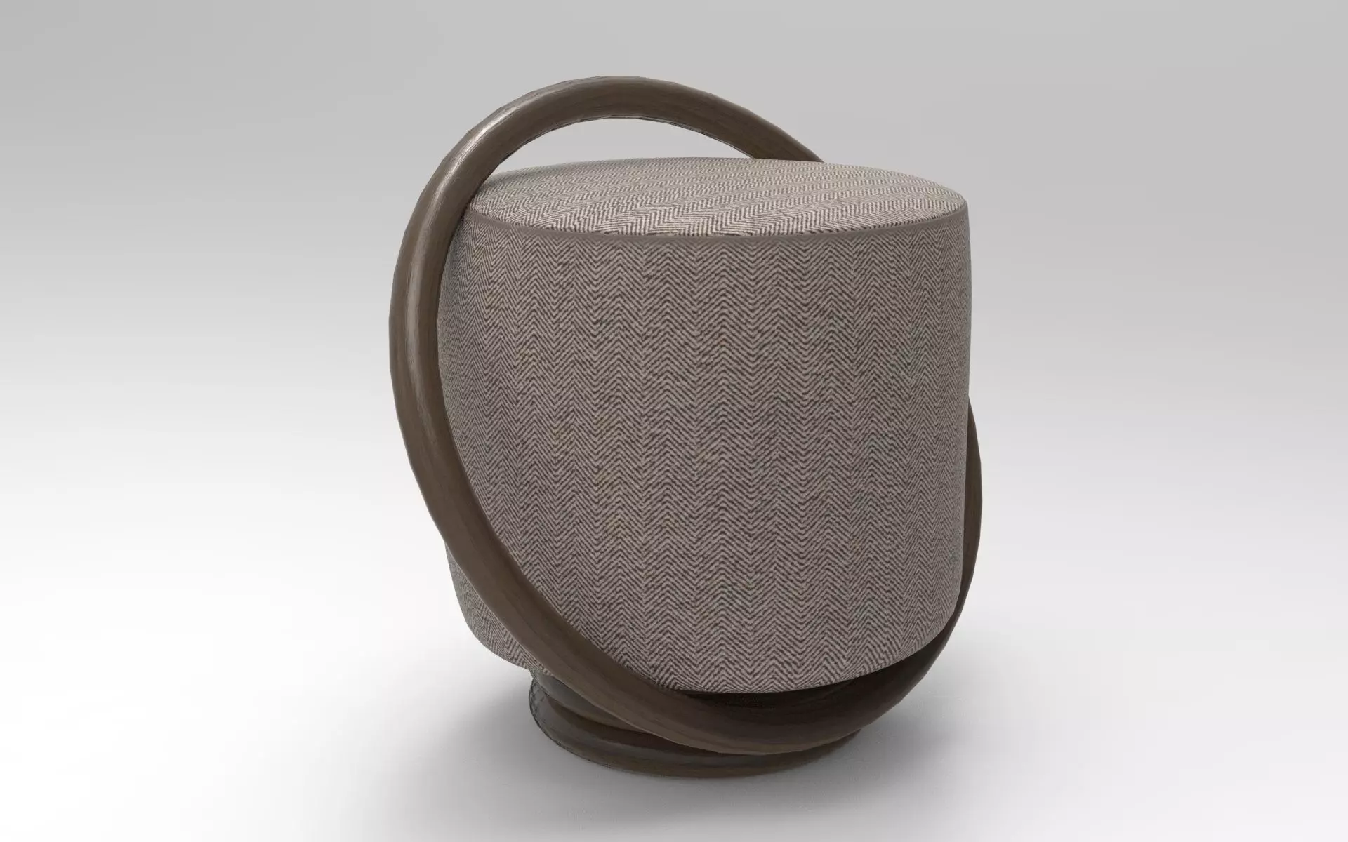 Kuan Pouf Low-poly 3D model_0