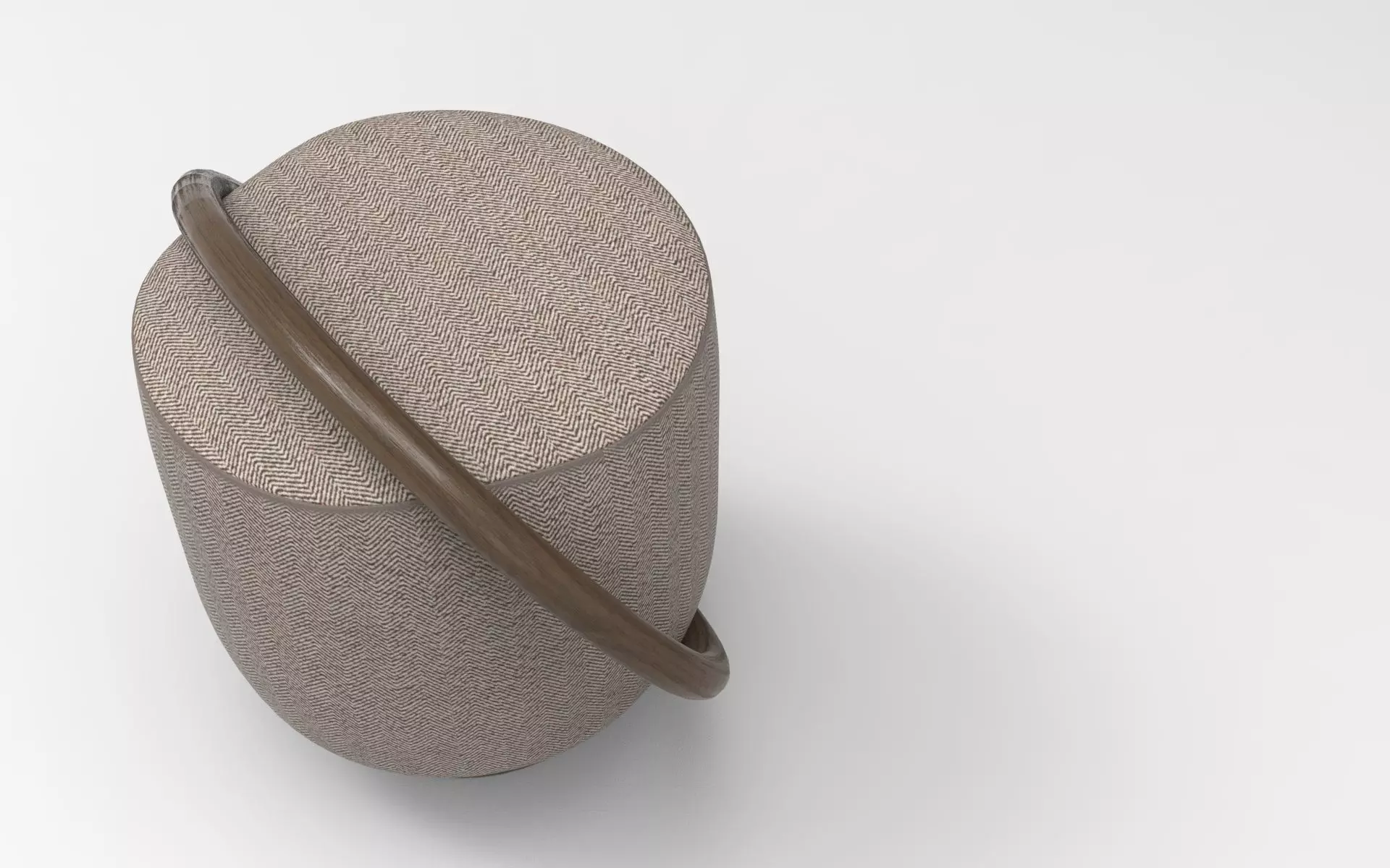 Kuan Pouf Low-poly 3D model_1