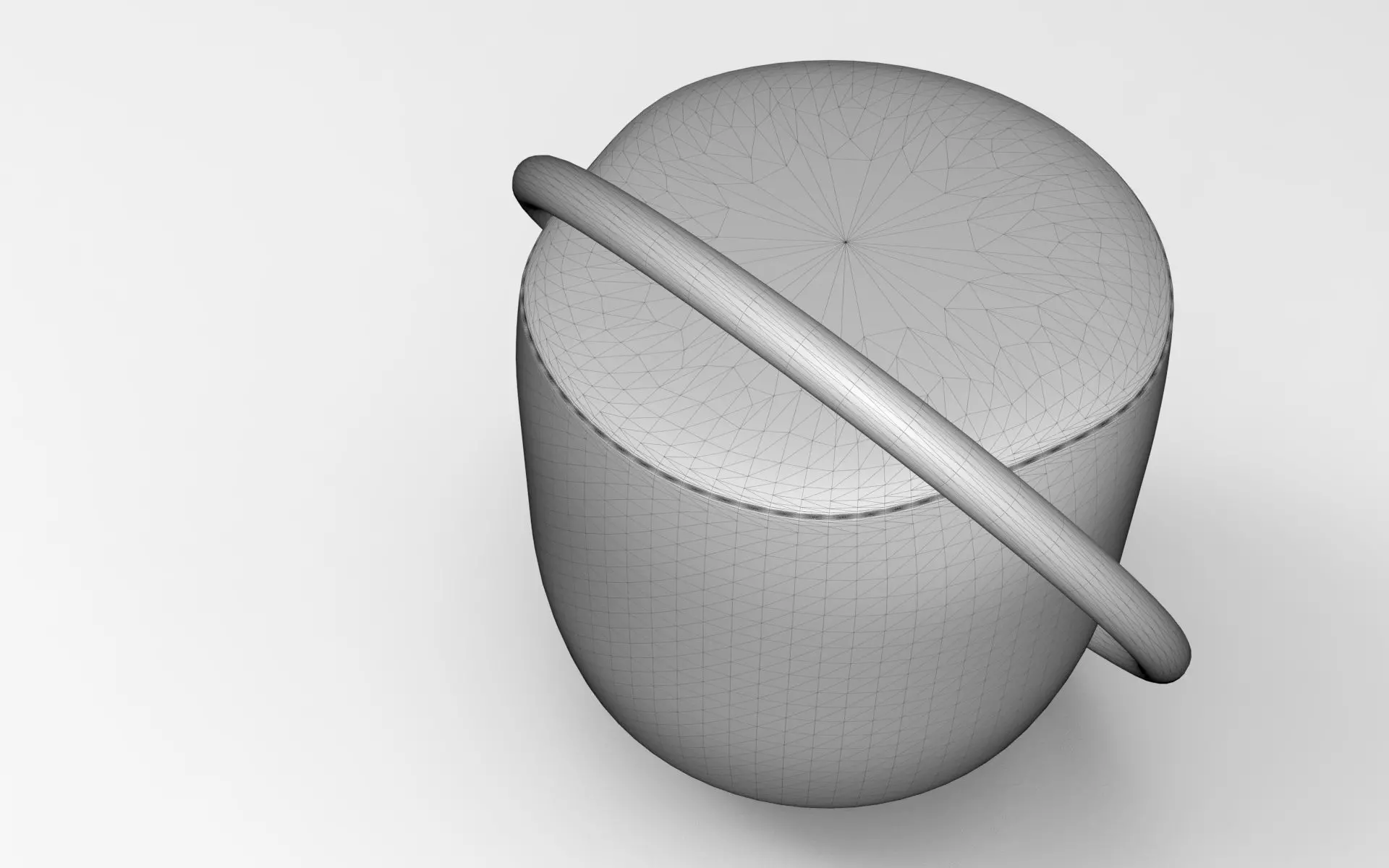 Kuan Pouf Low-poly 3D model_6