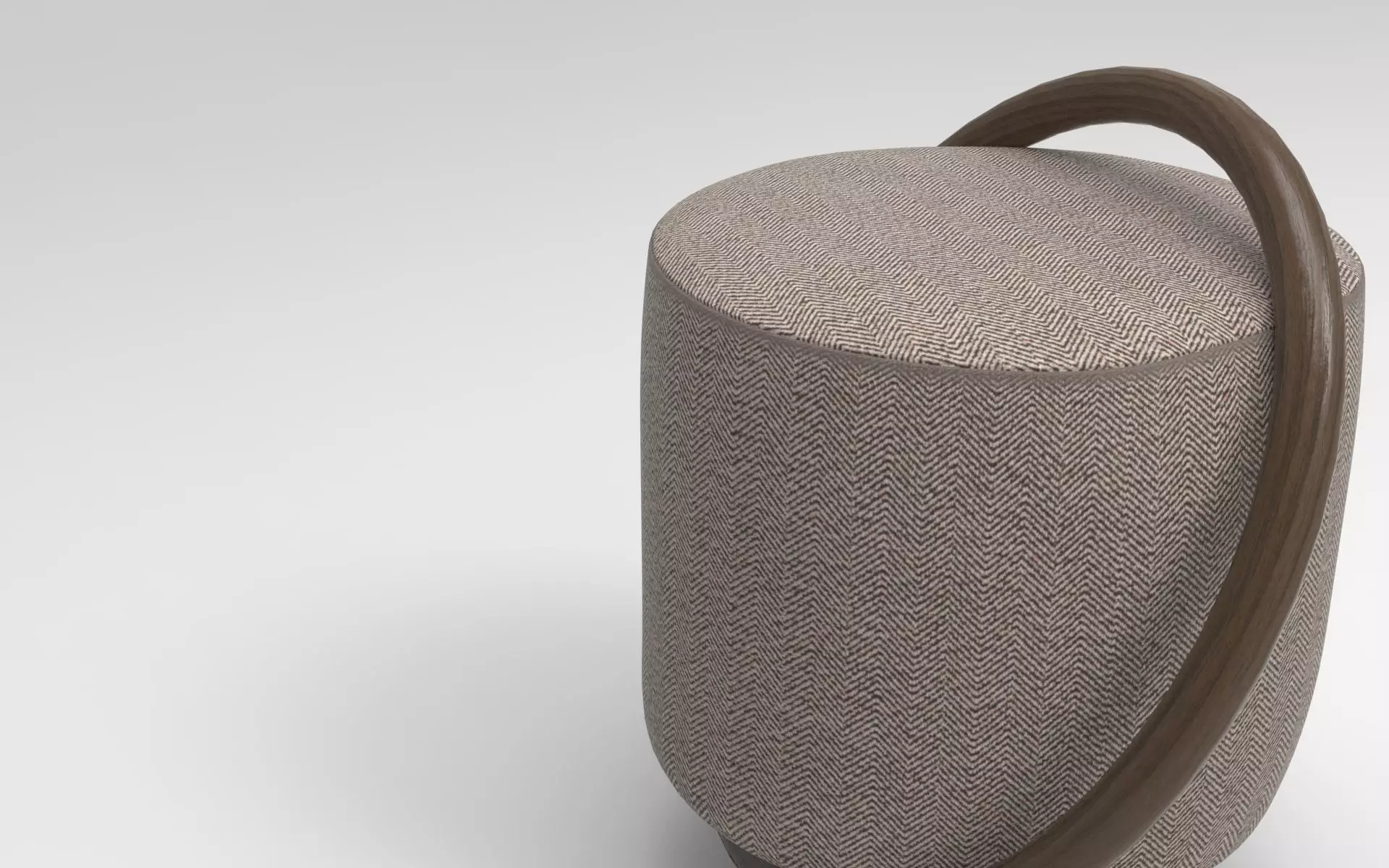 Kuan Pouf Low-poly 3D model_3