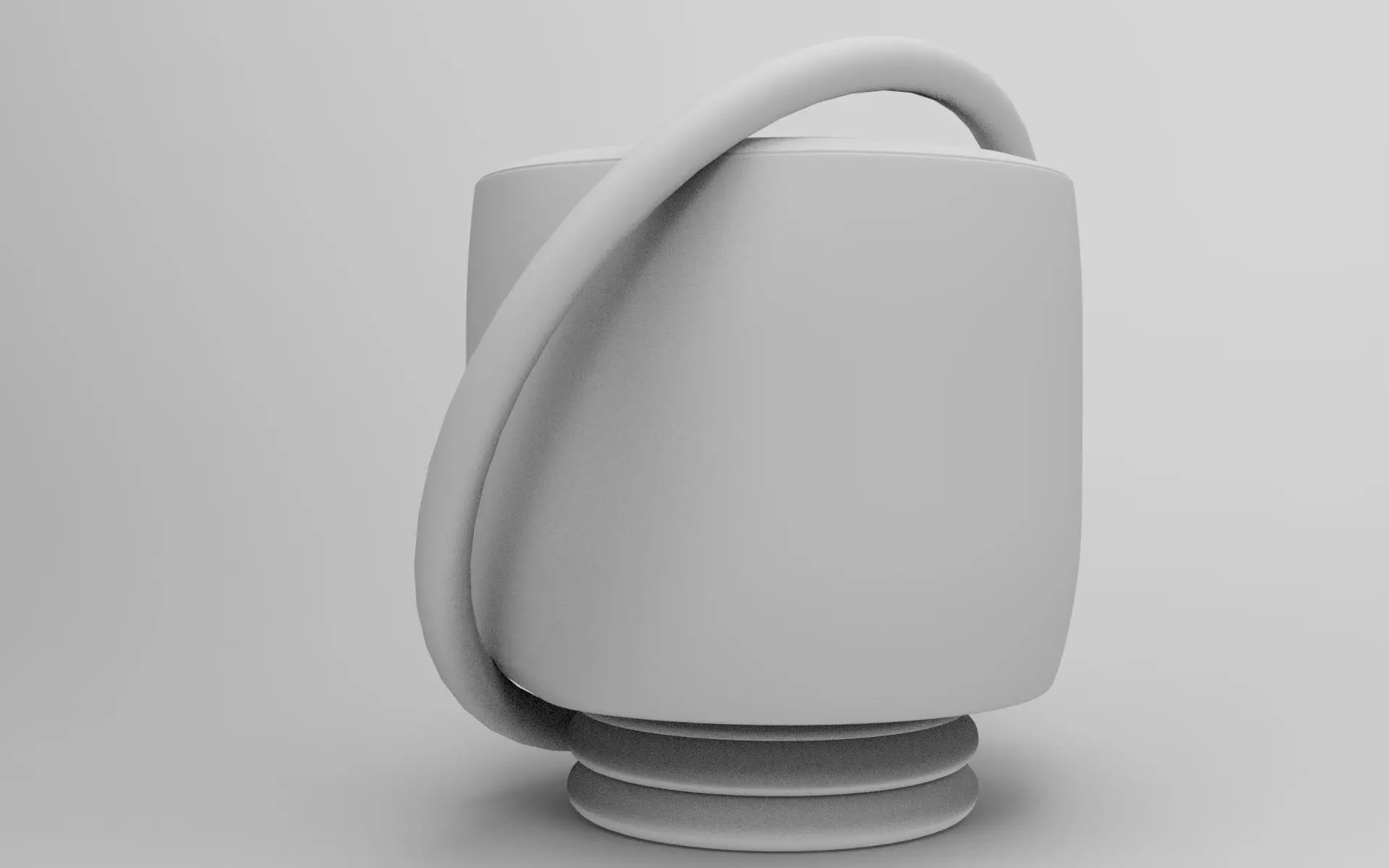 Kuan Pouf Low-poly 3D model_7